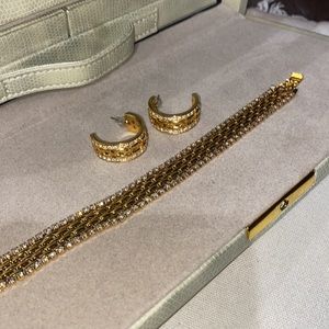 Kenneth Jay Lane Bracelet and Earrings Set